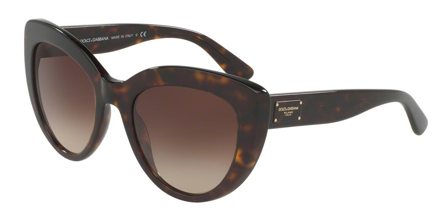 DOLCE & GABBANA DG4287 Cat Eye Sunglasses  502/13-HAVANA 53-21-140 - Color Map havana
