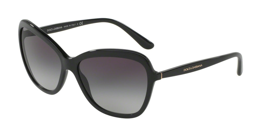 DOLCE & GABBANA DG4297F Irregular Sunglasses  501/8G-BLACK 59-15-140 - Color Map black