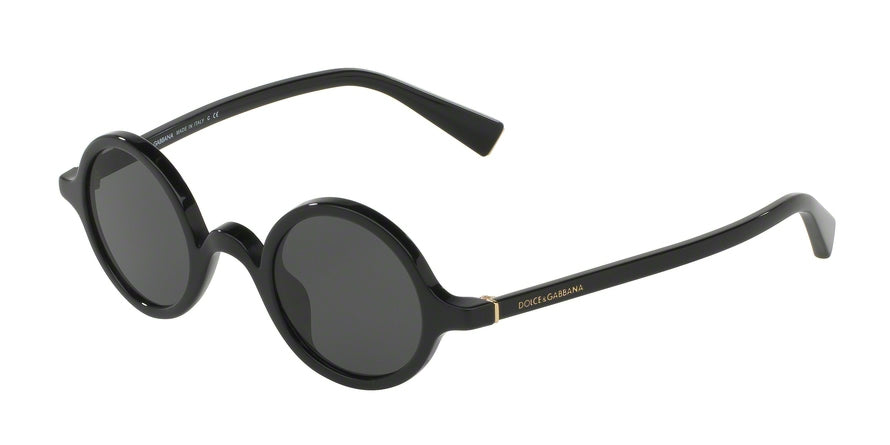 DOLCE & GABBANA DG4303 Round Sunglasses  501/87-BLACK 39-24-140 - Color Map black