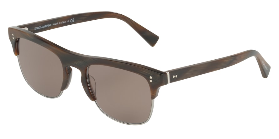 DOLCE & GABBANA DG4305 Rectangle Sunglasses  31184R-STRIPED BORDEAUX/GUNMETAL 53-20-145 - Color Map bordeaux