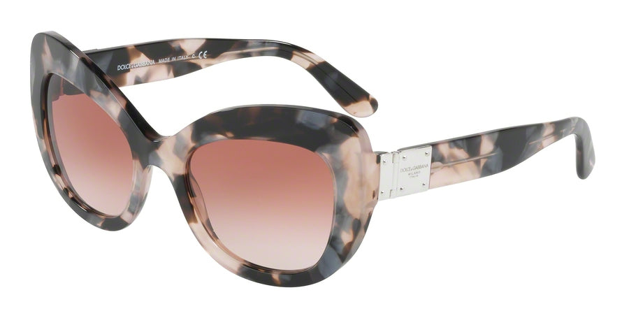 DOLCE & GABBANA DG4308 Cat Eye Sunglasses  312013-PEARL GREY HAVANA 53-20-140 - Color Map havana