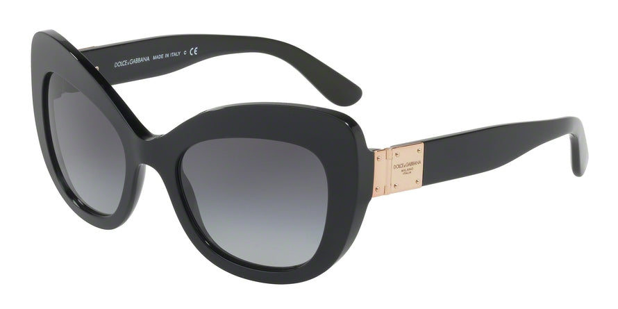 DOLCE & GABBANA DG4308 Cat Eye Sunglasses  501/8G-BLACK 53-20-140 - Color Map black