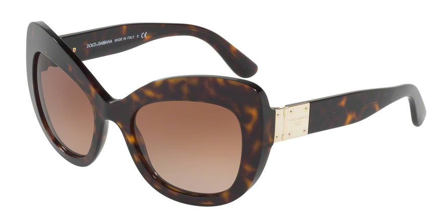 DOLCE & GABBANA DG4308 Cat Eye Sunglasses  502/13-HAVANA 53-20-140 - Color Map havana