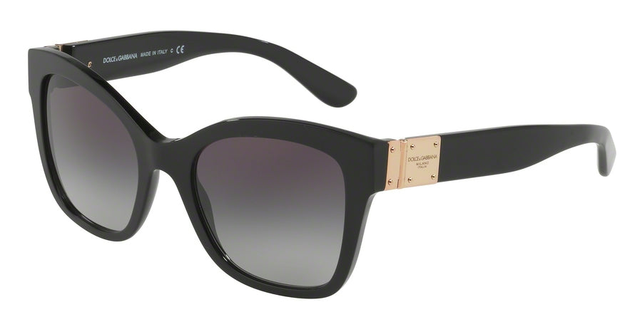 DOLCE & GABBANA DG4309F Square Sunglasses  501/8G-BLACK 55-19-145 - Color Map black