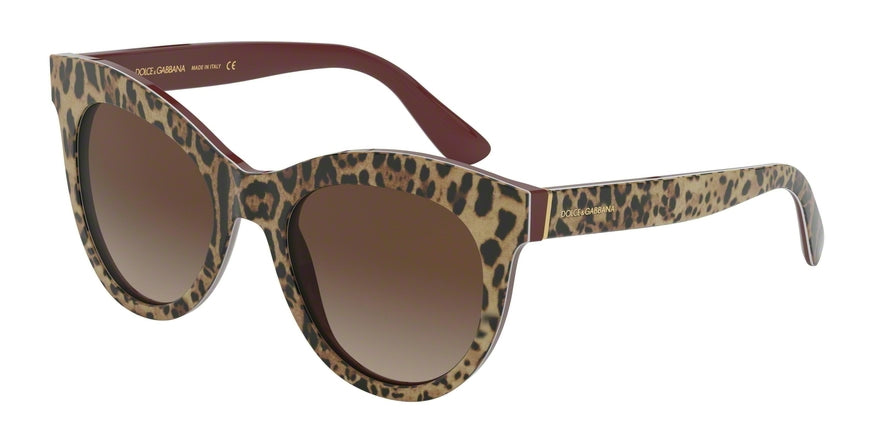 DOLCE & GABBANA DG4311 Phantos Sunglasses  316113-LEO ON BORDEAUX 51-20-140 - Color Map multi