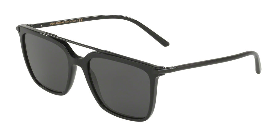 DOLCE & GABBANA DG4318F Pillow Sunglasses  501/87-BLACK 55-18-145 - Color Map black