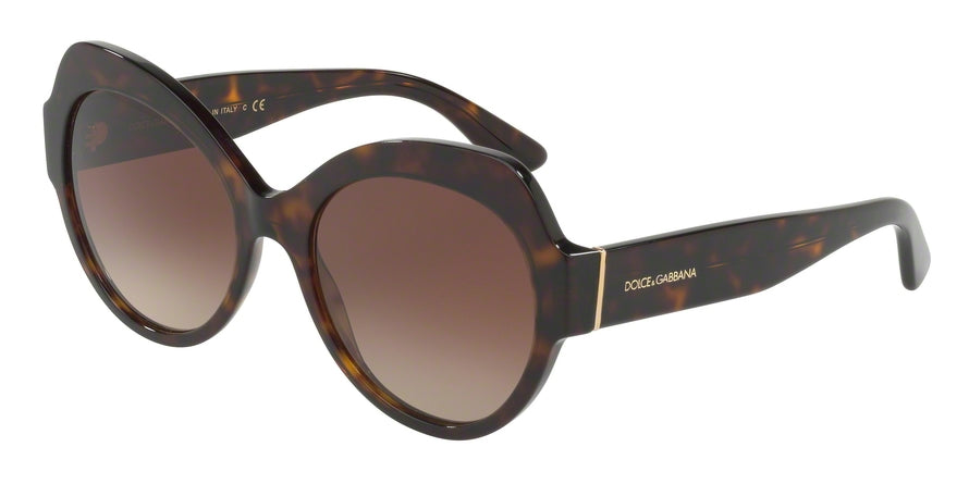 DOLCE & GABBANA DG4320 Cat Eye Sunglasses  502/13-HAVANA 56-19-140 - Color Map havana