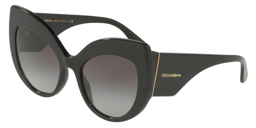 DOLCE & GABBANA DG4321 Cat Eye Sunglasses  501/8G-BLACK 55-20-140 - Color Map black
