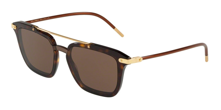 DOLCE & GABBANA DG4327F Square Sunglasses  502/73-HAVANA 20-120-145 - Color Map havana