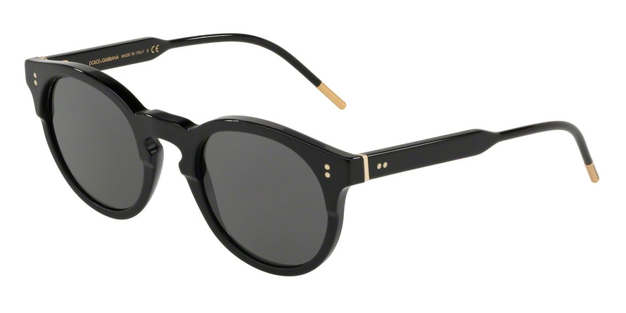 DOLCE & GABBANA DG4329 Phantos Sunglasses  501/R5-BLACK/MATTE BLACK 50-23-145 - Color Map black