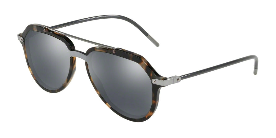 DOLCE & GABBANA DG4330F Pilot Sunglasses  31416G-BLUE HAVANA 22-122-145 - Color Map brown