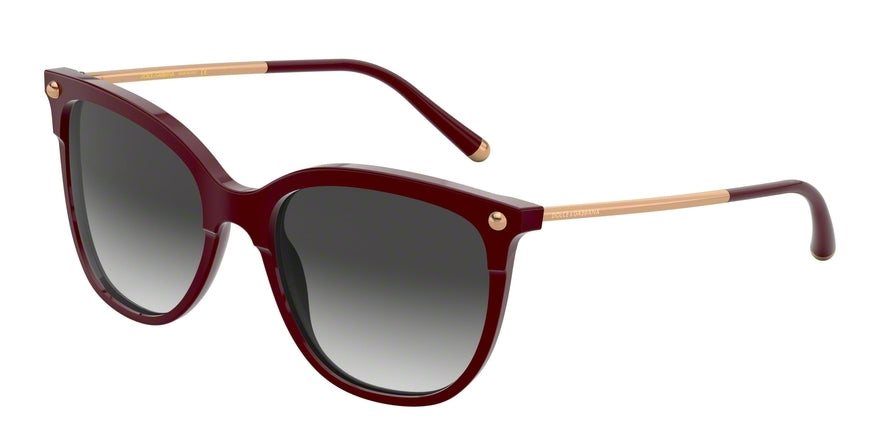 DOLCE & GABBANA DG4333 Square Sunglasses  30918G-BORDEAUX 55-18-140 - Color Map bordeaux