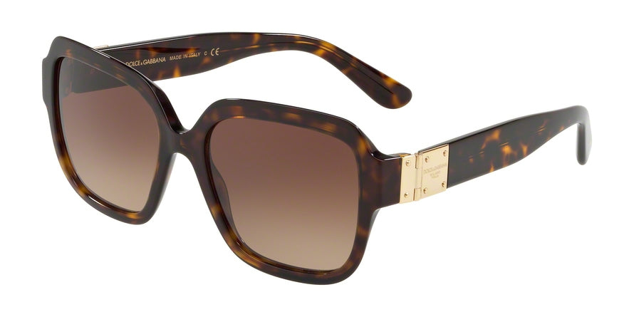 DOLCE & GABBANA DG4336F Square Sunglasses  502/13-HAVANA 56-18-145 - Color Map havana