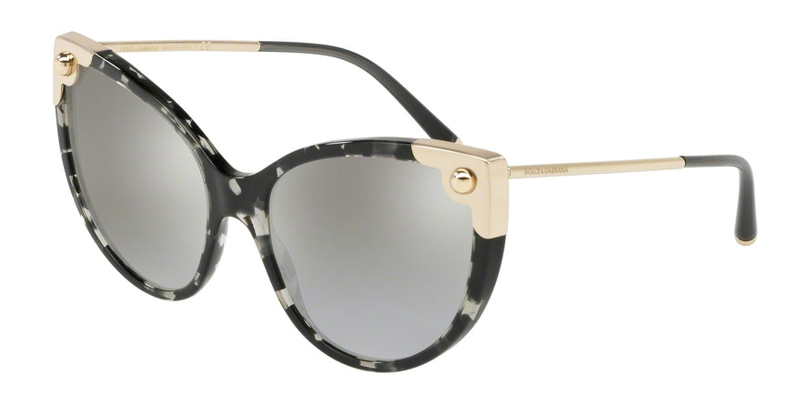 DOLCE & GABBANA DG4337 Cat Eye Sunglasses  31726V-GREY HAVANA 60-18-140 - Color Map havana