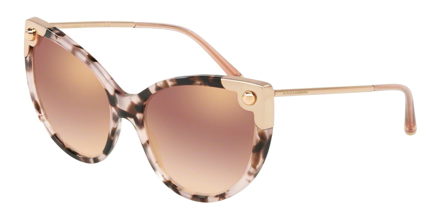 DOLCE & GABBANA DG4337 Cat Eye Sunglasses  52534Z-PINK HAVANA 60-18-140 - Color Map havana