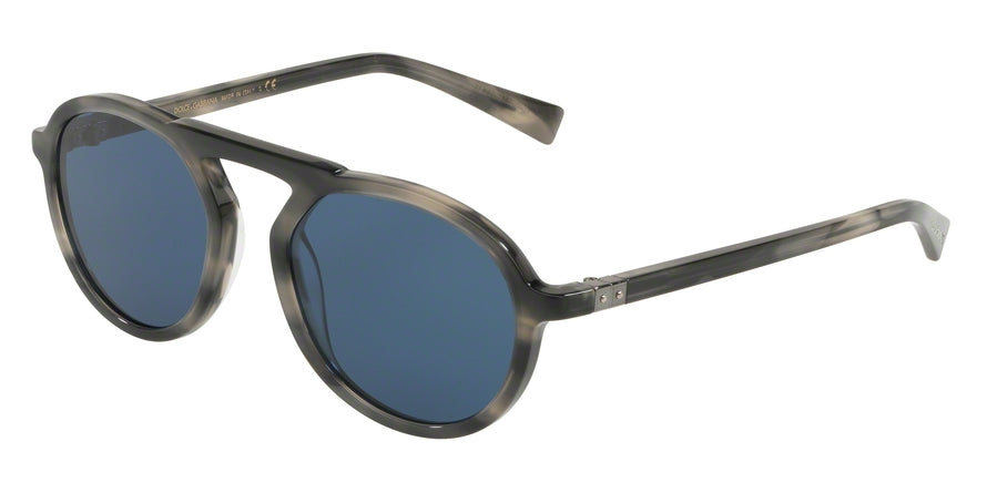 DOLCE & GABBANA DG4351F Phantos Sunglasses  319980-STRIPED GREY 54-20-140 - Color Map grey