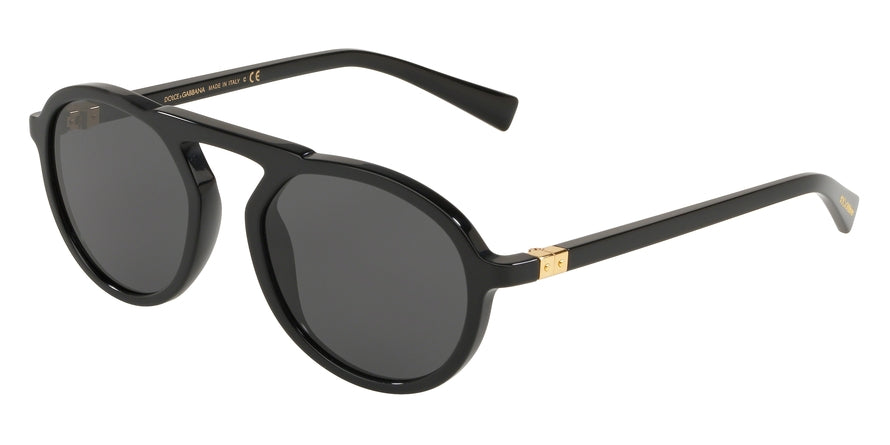 DOLCE & GABBANA DG4351 Phantos Sunglasses  501/87-BLACK 54-20-140 - Color Map black