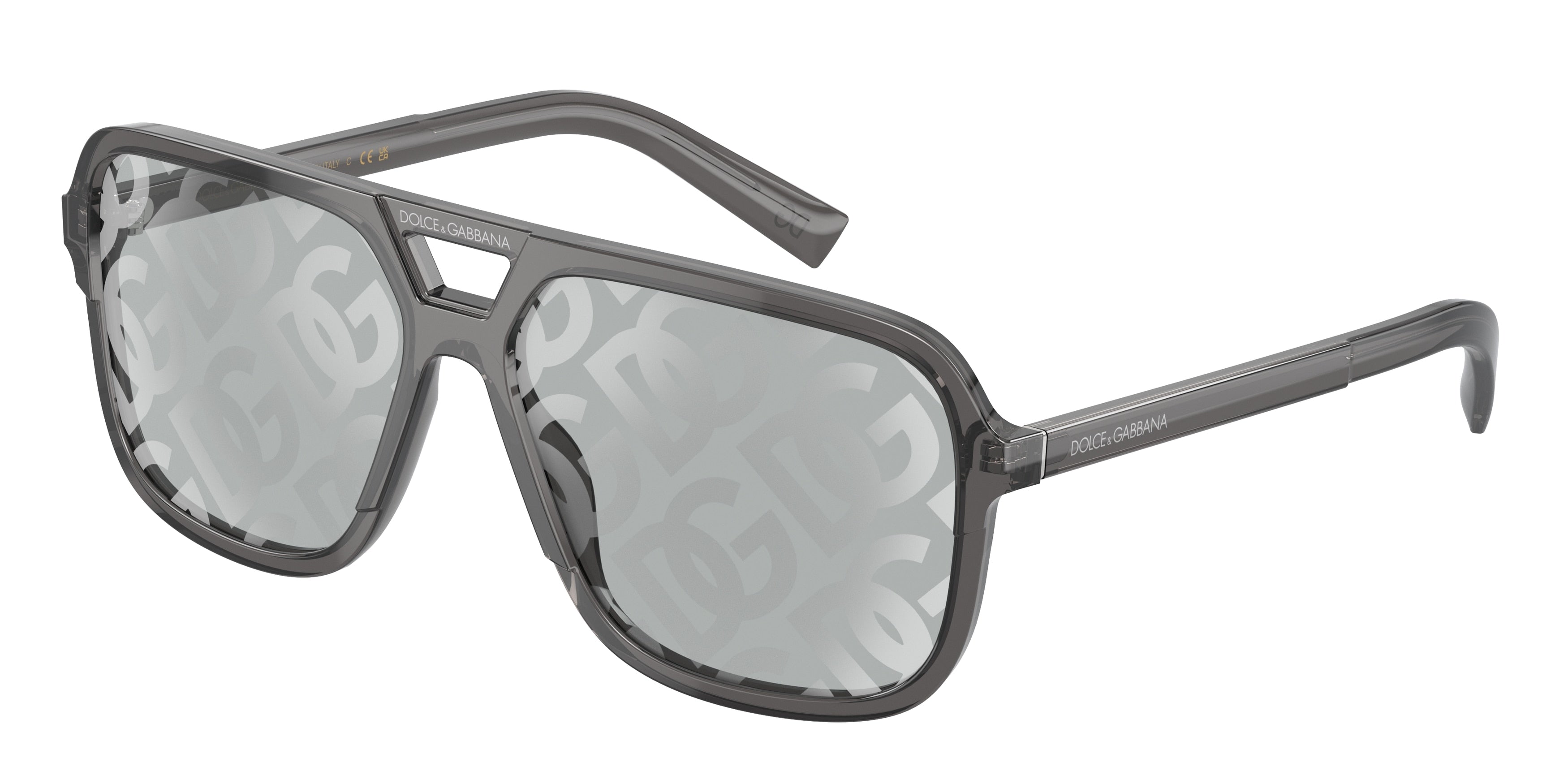 DOLCE & GABBANA DG4354 Square Sunglasses  3160AL-Grey 61-145-15 - Color Map Grey