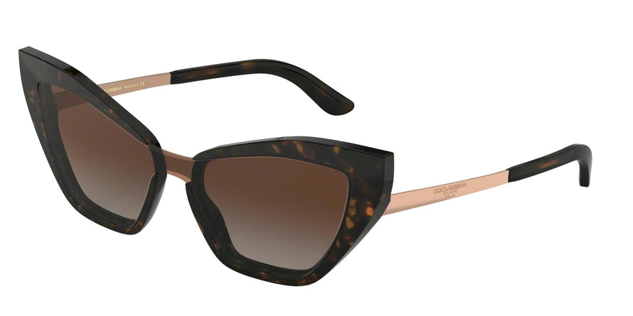 DOLCE & GABBANA DG4357F Cat Eye Sunglasses  502/13-HAVANA 29-129-140 - Color Map havana