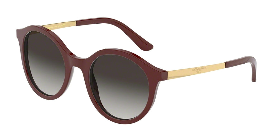 DOLCE & GABBANA DG4358 Phantos Sunglasses  30918G-BORDEAUX 50-21-140 - Color Map bordeaux