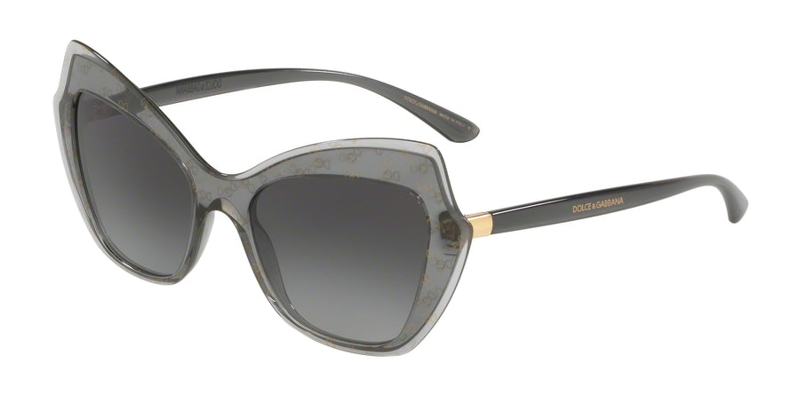 DOLCE & GABBANA DG4361 Cat Eye Sunglasses  32138G-GREY DG GOLD 52-18-140 - Color Map gold