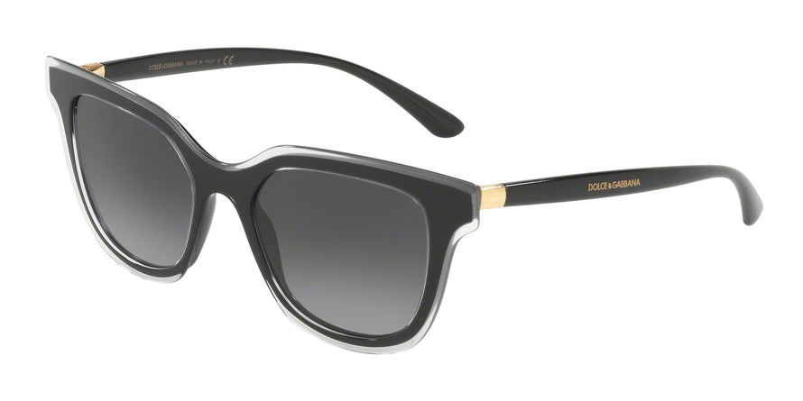 DOLCE & GABBANA DG4362F Phantos Sunglasses  53838G-TOP CRYSTAL ON BLACK 51-18-140 - Color Map black