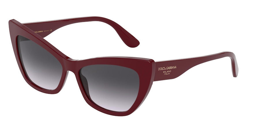 DOLCE & GABBANA DG4370F Cat Eye Sunglasses  30918G-BORDEAUX 56-15-140 - Color Map bordeaux