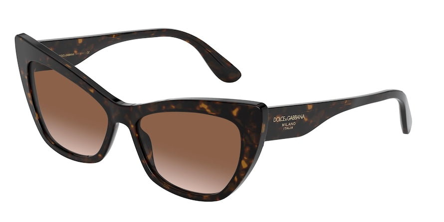 DOLCE & GABBANA DG4370 Cat Eye Sunglasses  502/13-HAVANA 56-15-140 - Color Map havana