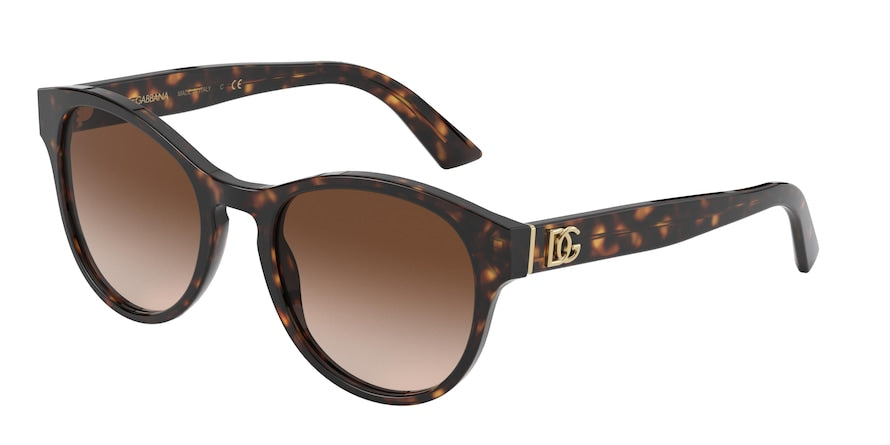 DOLCE & GABBANA DG4376F Phantos Sunglasses  502/13-HAVANA 52-20-140 - Color Map havana