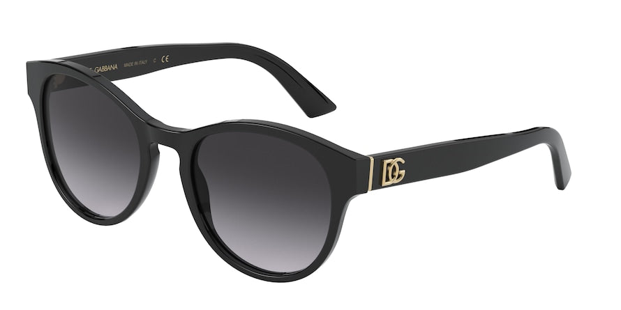 DOLCE & GABBANA DG4376 Phantos Sunglasses  501/8G-BLACK 52-20-140 - Color Map black