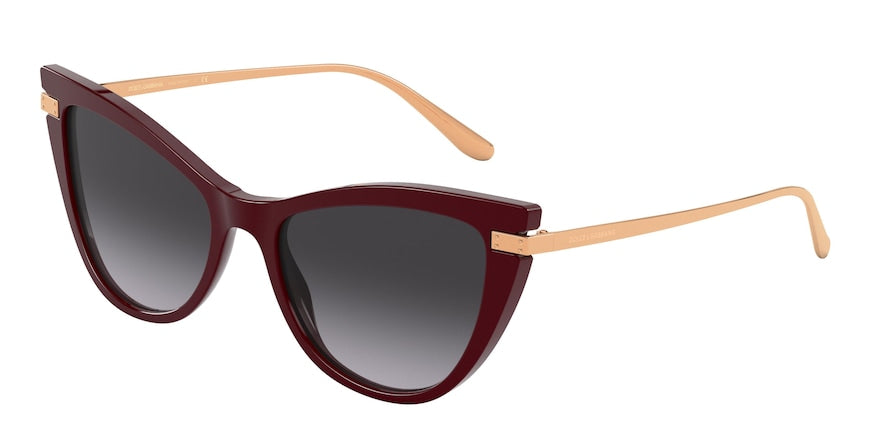 DOLCE & GABBANA DG4381 Cat Eye Sunglasses  30918G-BORDEUAX 54-18-140 - Color Map bordeaux