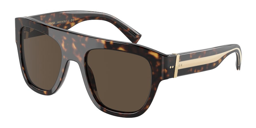 DOLCE & GABBANA DG4398 Square Sunglasses  502/73-HAVANA 54-21-140 - Color Map havana