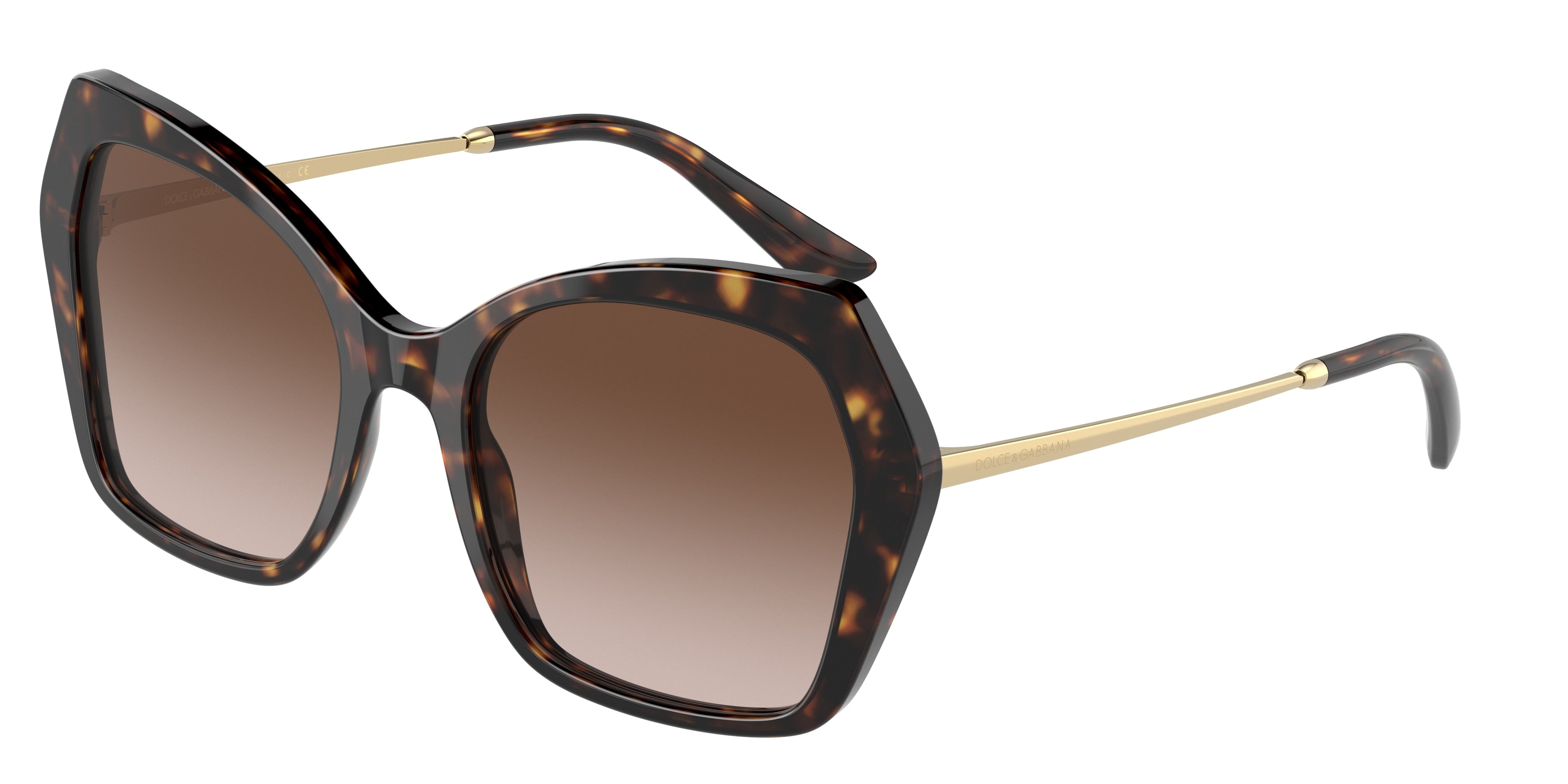 DOLCE & GABBANA DG4399F Butterfly Sunglasses  502/13-Havana 56-145-20 - Color Map Tortoise