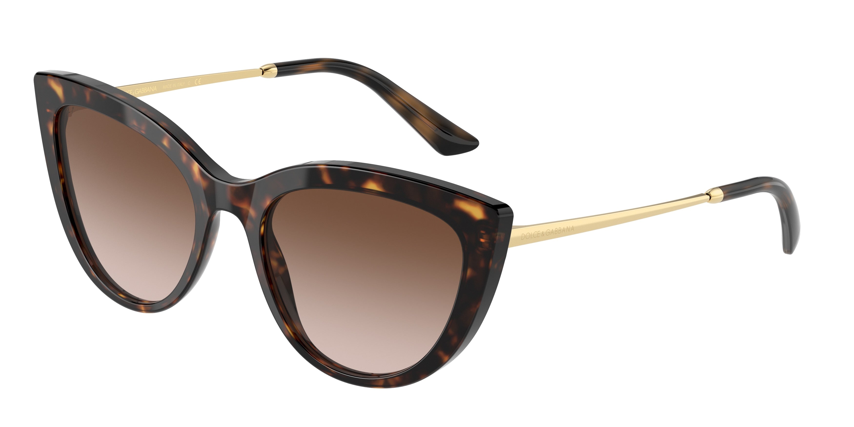 DOLCE & GABBANA DG4408F Butterfly Sunglasses  502/13-Havana 54-145-19 - Color Map Tortoise