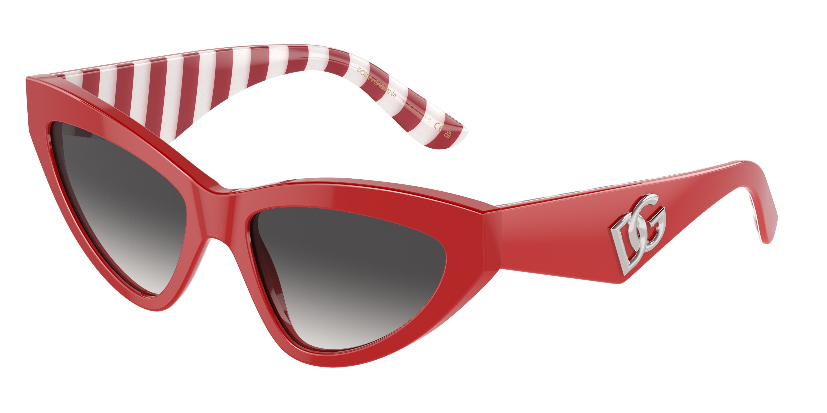 DOLCE & GABBANA DG4439 Cat Eye Sunglasses  30888G-Red 55-145-18 - Color Map Red