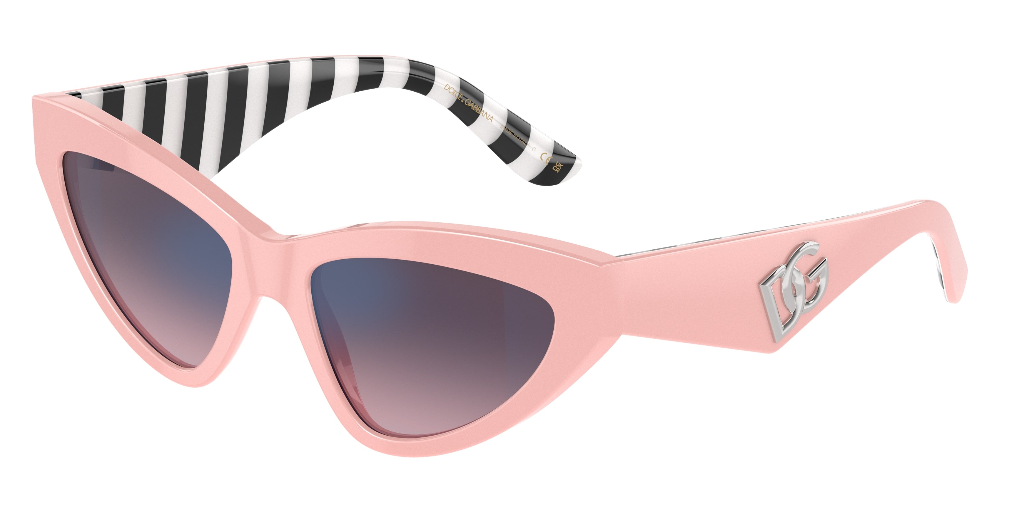 DOLCE & GABBANA DG4439 Cat Eye Sunglasses  3098H9-Pink 55-145-18 - Color Map Pink