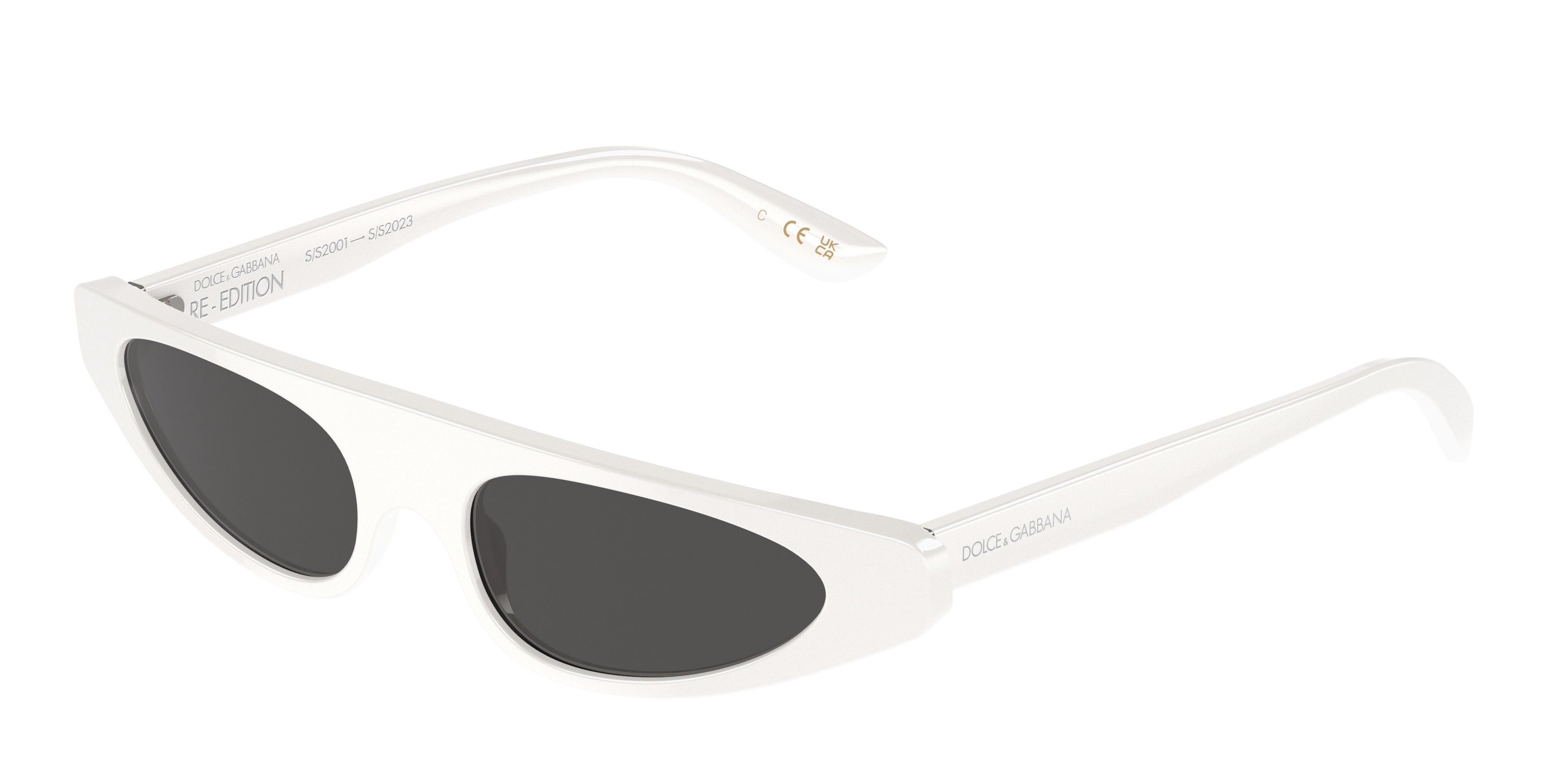 DOLCE & GABBANA DG4442 Rectangle Sunglasses  331287-White 51-140-17 - Color Map White