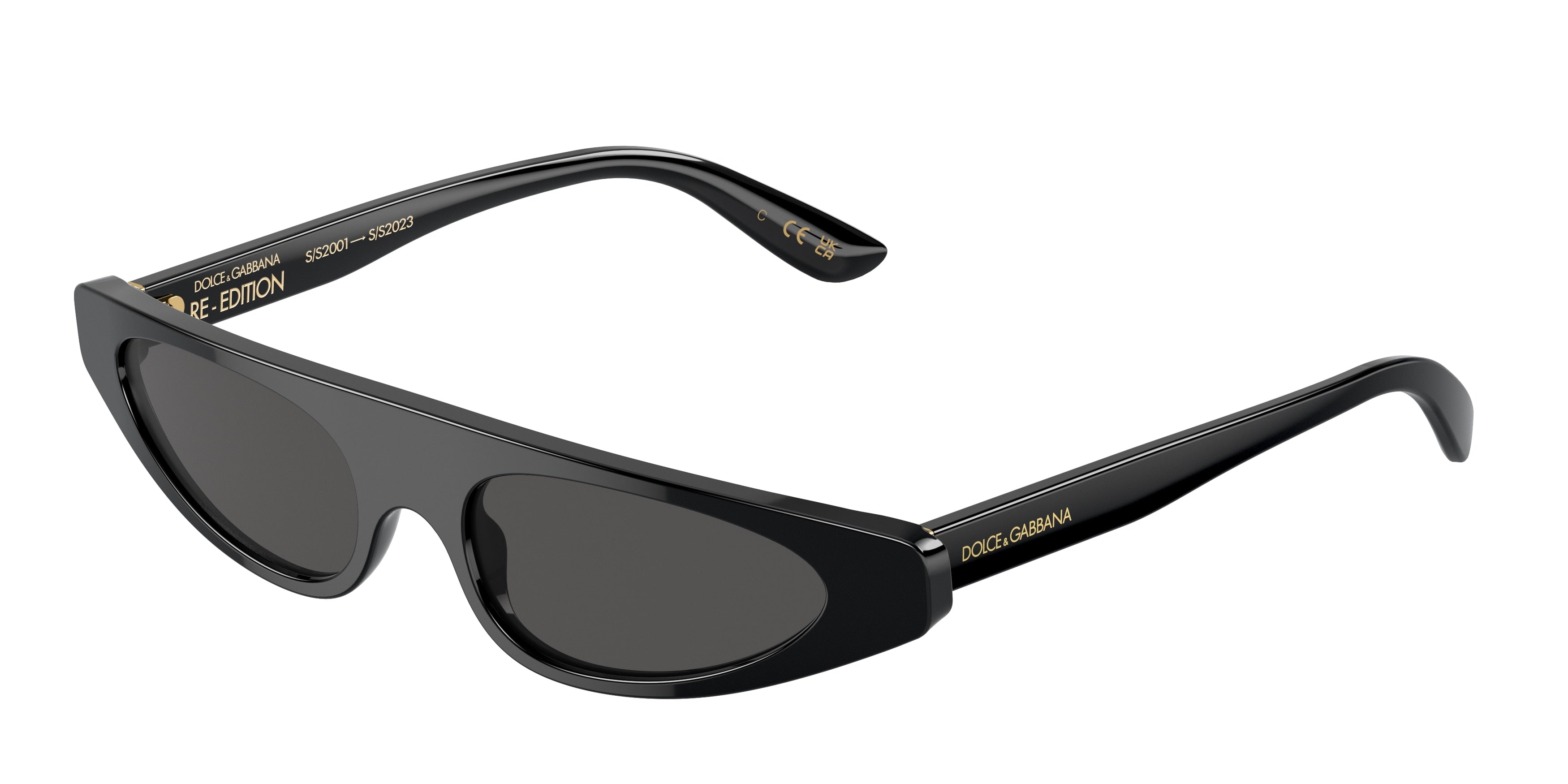 DOLCE & GABBANA DG4442 Rectangle Sunglasses  501/87-Black 51-140-17 - Color Map Black