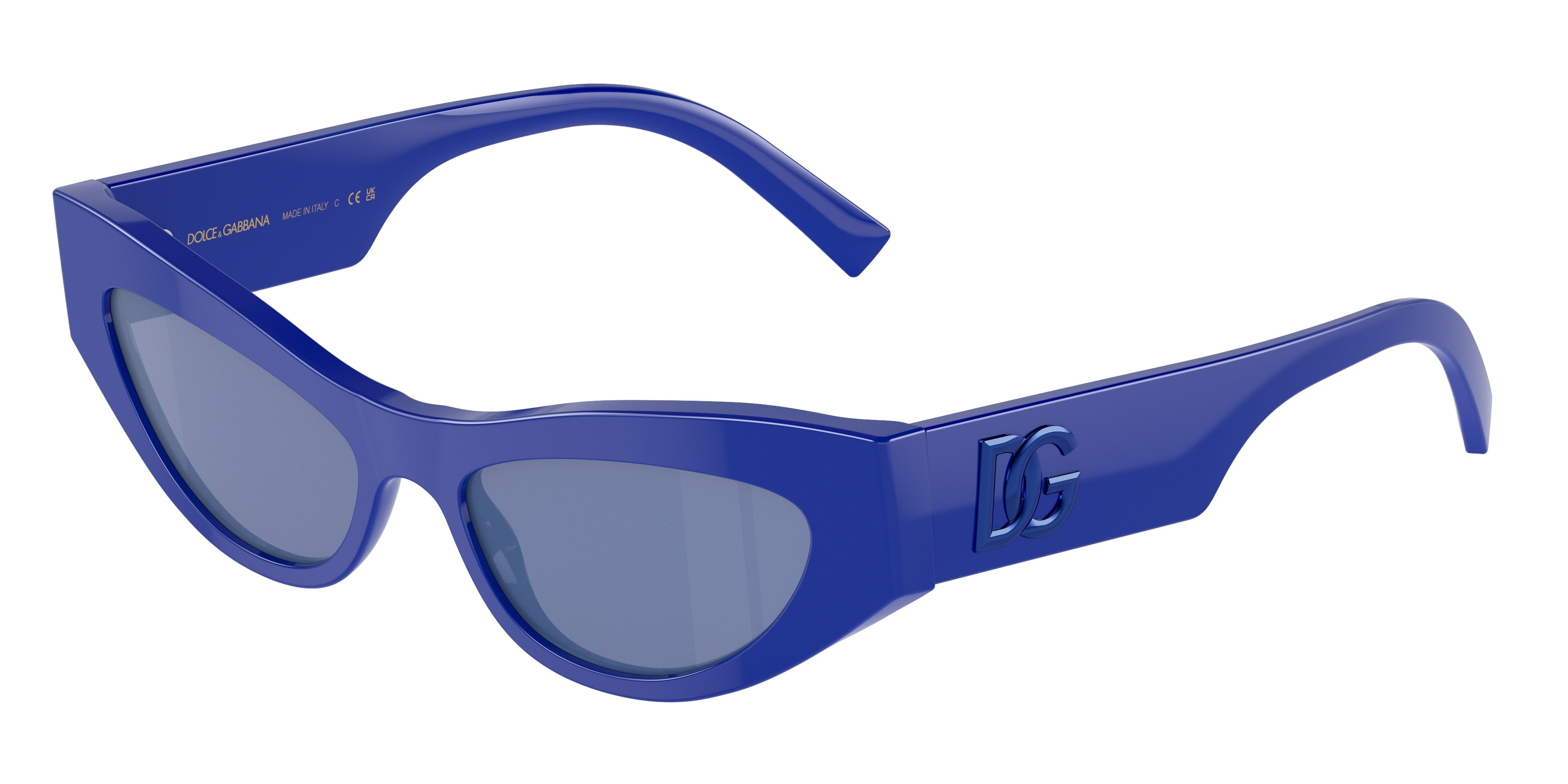 DOLCE & GABBANA DG4450F Cat Eye Sunglasses  31191U-Blue 52-145-16 - Color Map Blue