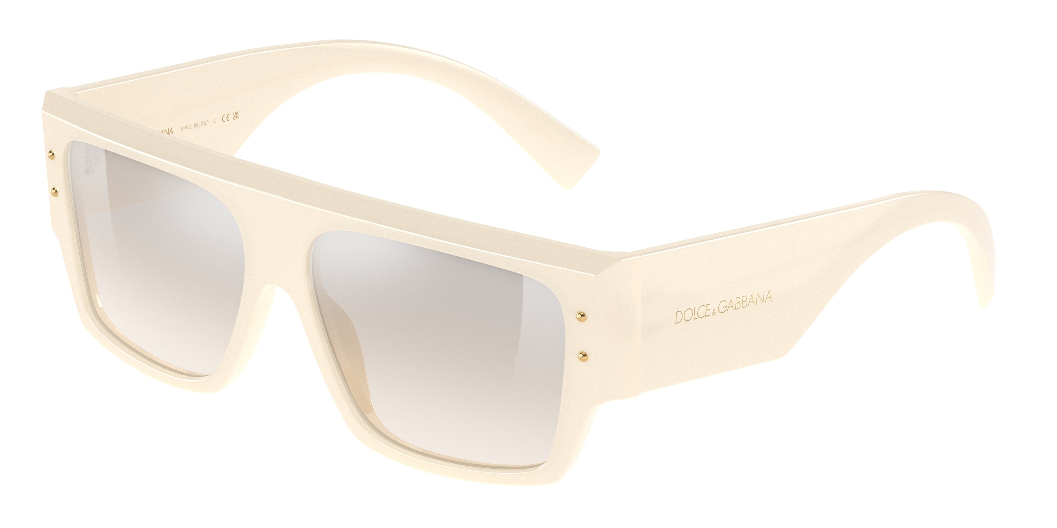 DOLCE & GABBANA DG4459 Square Sunglasses  3427J6-Ivory 56-145-14 - Color Map White