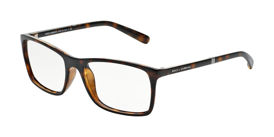 DOLCE & GABBANA DG5004 Rectangle Eyeglasses  502-HAVANA 55-17-135 - Color Map havana