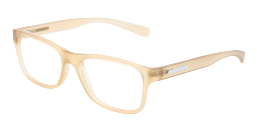 DOLCE & GABBANA DG5005 Rectangle Eyeglasses  2726-MATTE TRANSPARENT SAND 54-16-140 - Color Map light brown