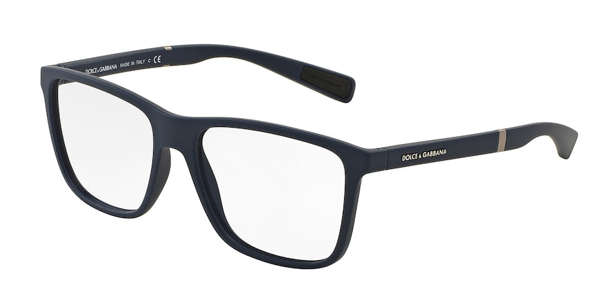 DOLCE & GABBANA DG5016 Square Eyeglasses  3012-DARK BLUE RUBBER 52-16-145 - Color Map blue