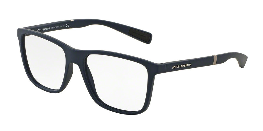 DOLCE & GABBANA DG5016 Square Eyeglasses  3012-DARK BLUE RUBBER 54-16-145 - Color Map blue