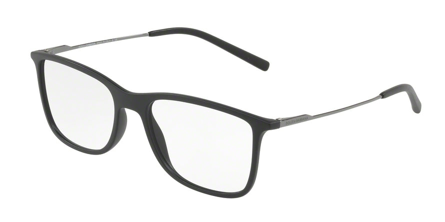 DOLCE & GABBANA DG5024 Rectangle Eyeglasses  9256-MATTE BLACK 55-18-145 - Color Map black