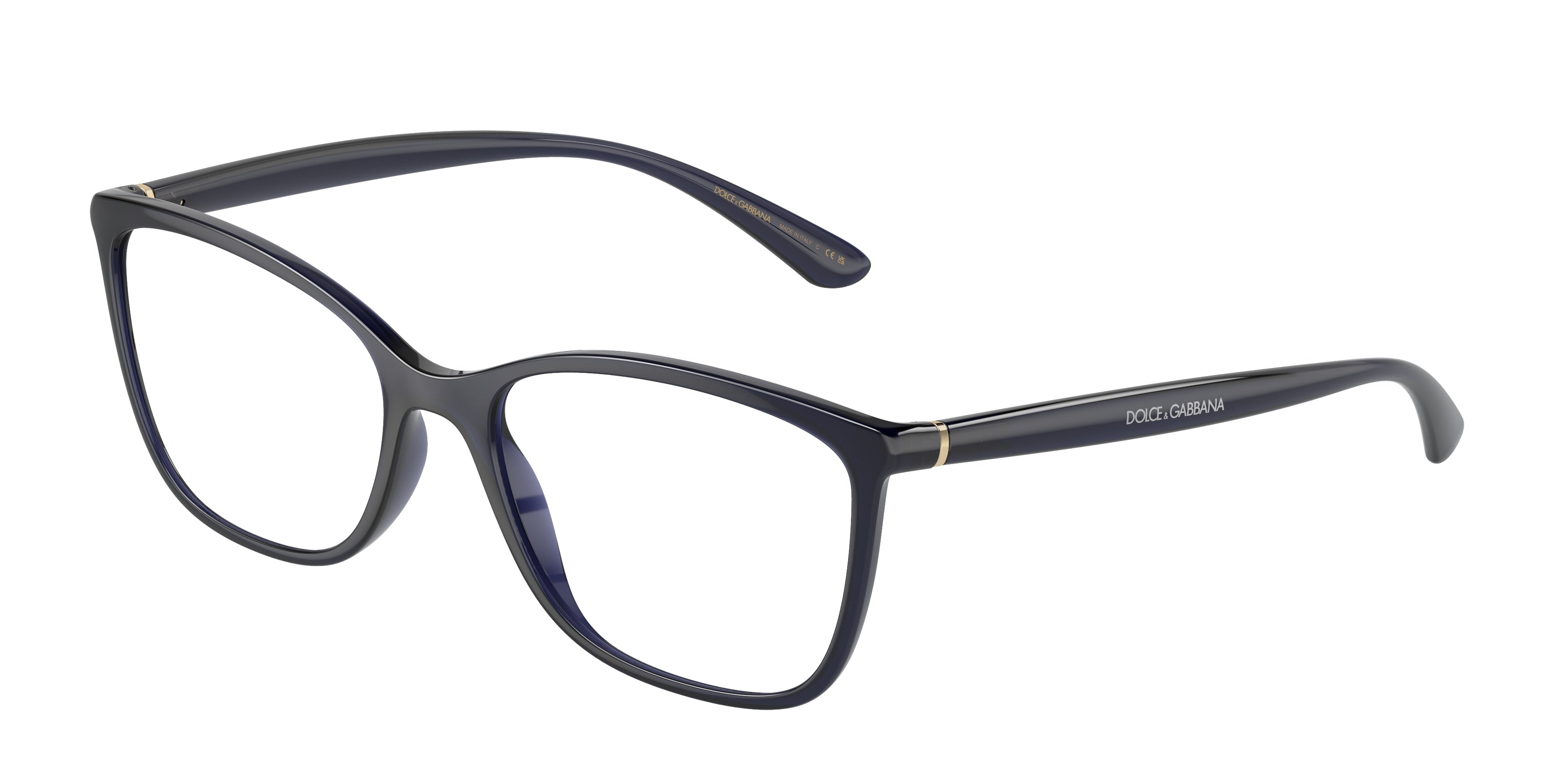 DOLCE & GABBANA DG5026 Rectangle Eyeglasses  3094-Opal Blue 54-140-17 - Color Map Blue