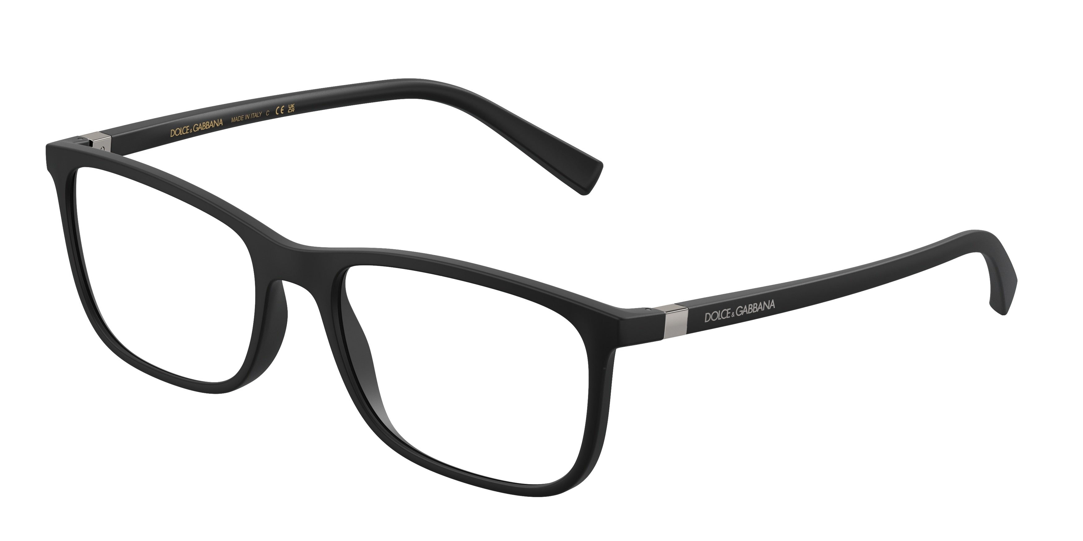 DOLCE & GABBANA DG5027 Pillow Eyeglasses  2525-Matte Black 55-140-18 - Color Map Black