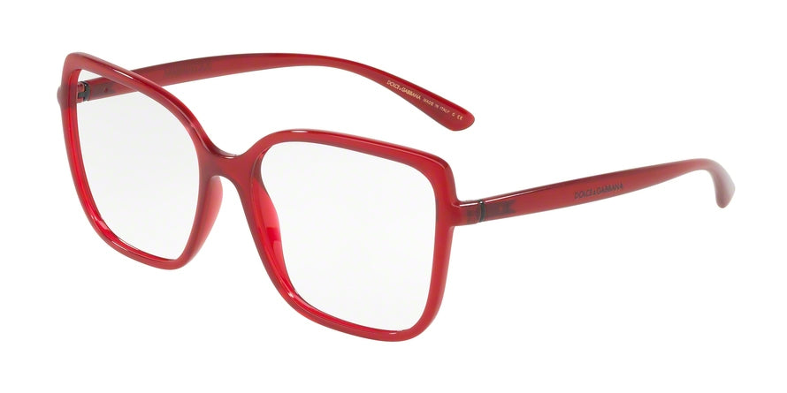 DOLCE & GABBANA DG5028 Square Eyeglasses  3091-TRANSPARENT BORDEAUX 55-16-140 - Color Map bordeaux