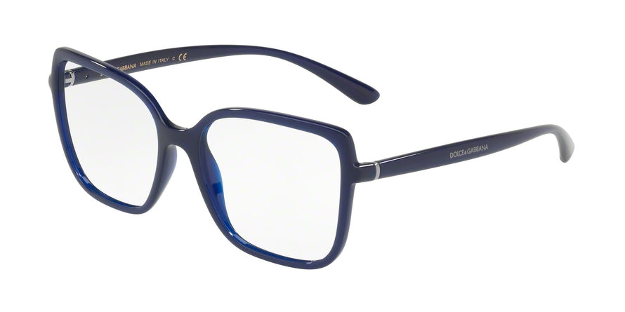 DOLCE & GABBANA DG5028 Square Eyeglasses  3094-OPAL BLUE 55-16-140 - Color Map blue