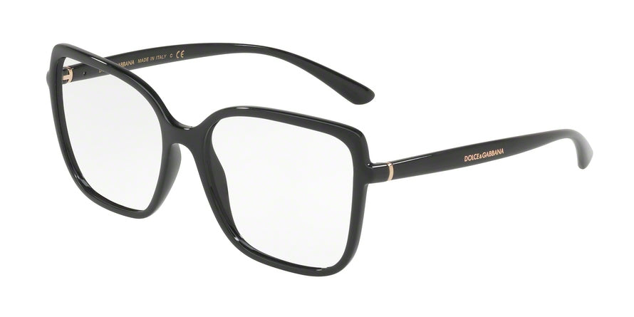 DOLCE & GABBANA DG5028 Square Eyeglasses  501-BLACK 55-16-140 - Color Map black